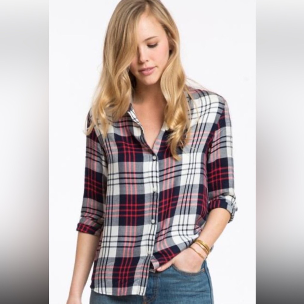 Marine Layer Anita Plaid Small Button Down grunge 90’s preppy lumberjack western